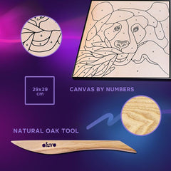 OKTO pictură cu întărire automată 30 x 30 cm Panda