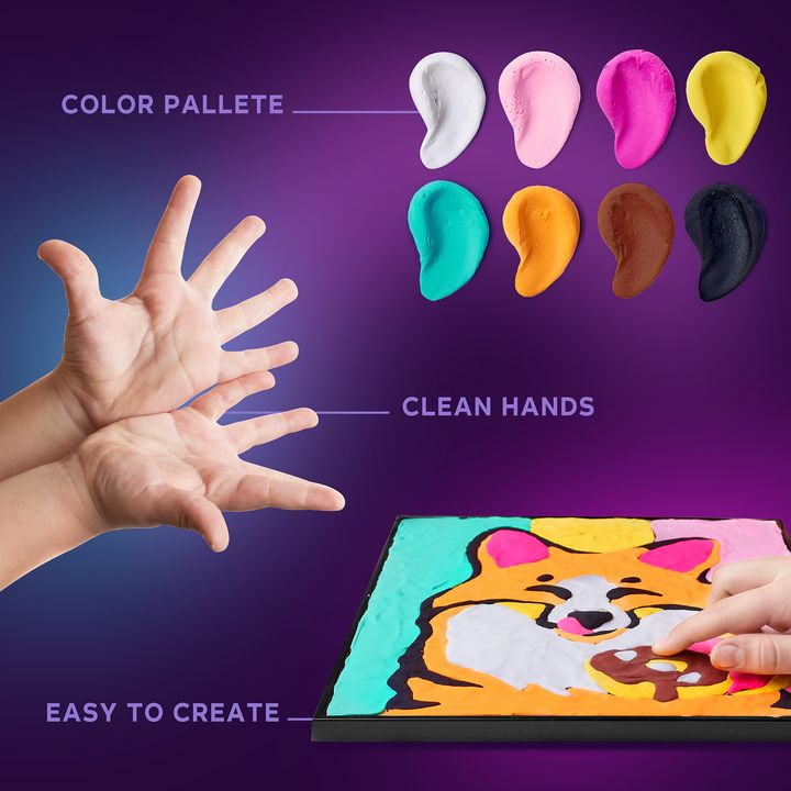 OKTO pictură cu masă autoîntărită 30 x 30 cm Fox