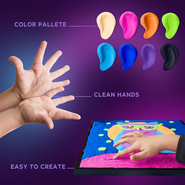 OKTO pictură cu masă autopolimerizabilă 30 x 30 cm Bufniță