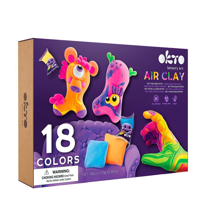 OKTO set creativ de 18 nuanțe cu autoîncălzire