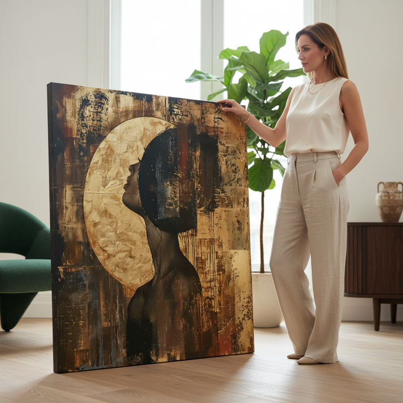 Tablou modern pe pânză pentru living Papilora