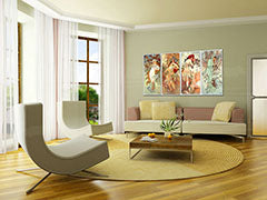 Imaginea pe panza FOUR SEASONS - Alfons Mucha REP003