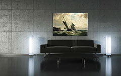 Imaginea pe panza MAKING HARBOR - William Bradford REP022