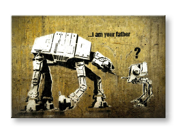 Imaginea pe panza Street ART - Banksy 80x120 cm