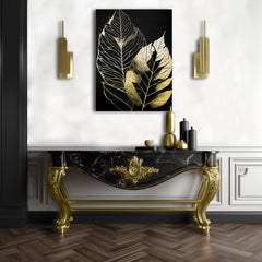 Atingerea de aur pe panza Dansul frunzelor de vânt