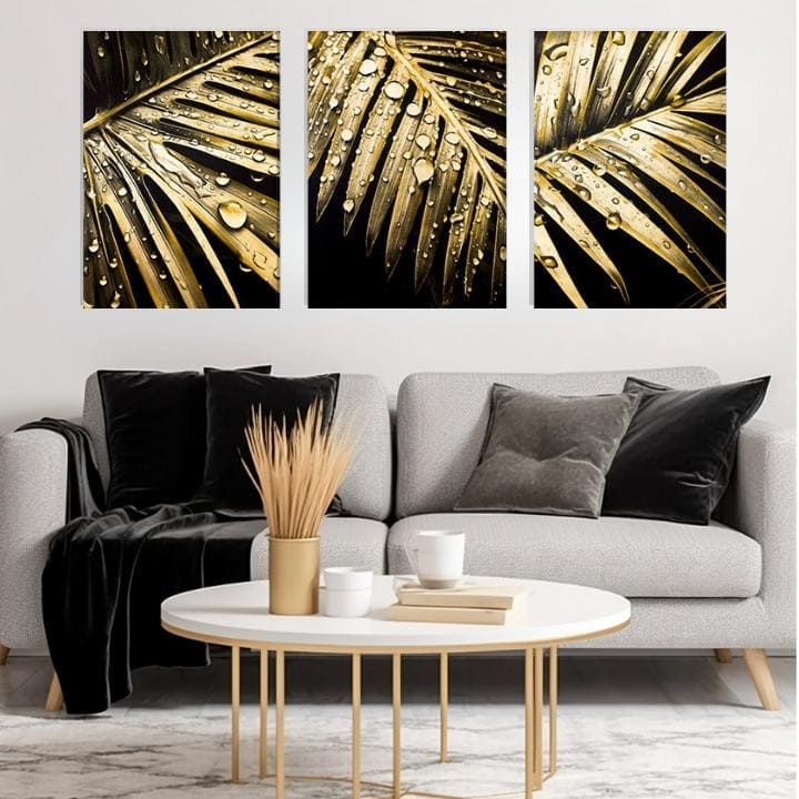 Golden touch pe panza Secretul naturii 120x60 cm