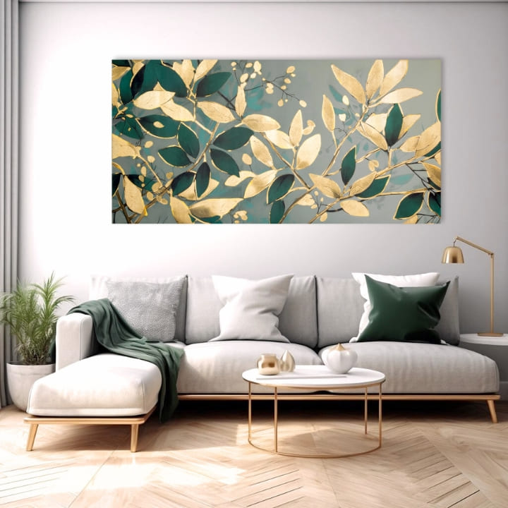 Atingere de aur pe panza Natura în nuanțe de lux