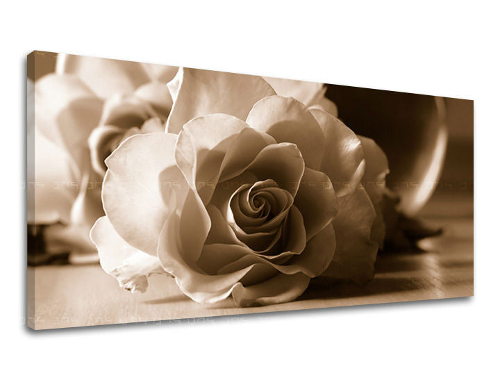 Tablou panoramic de perete FLOWERS 40x80 cm