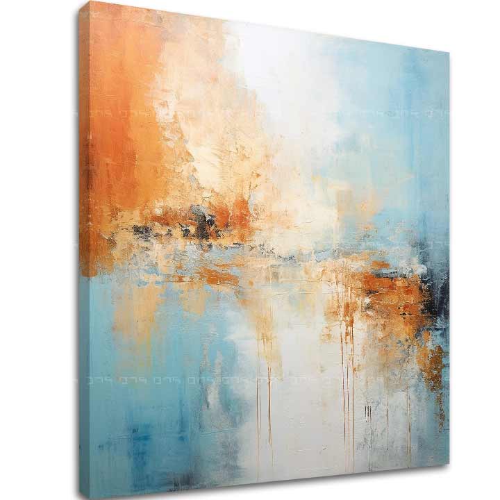 Tablouri din Fuzz de piersici Dimineața trezirea 100x100 cm