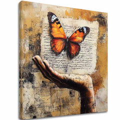 Vintage Image of Butterfly - poveste de dragoste