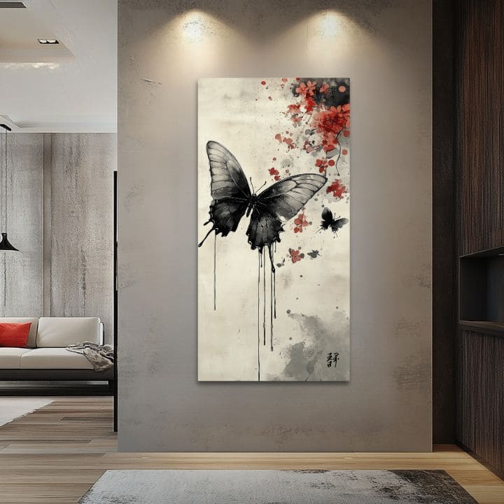 Imagine de fluture - minimalism japonez