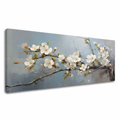 Lumea de flori pe panza Oaza de pace și bucurie