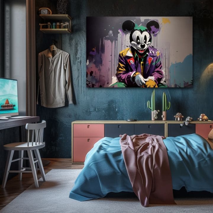 Imaginea de pe pânză - Mickey Mouse din Horror