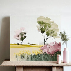 Peisaj pe pânză Ascultând tăcerea peisajului