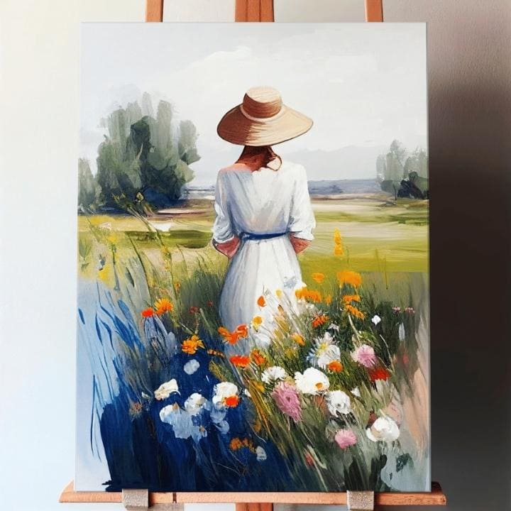 Peisaj pe pânză Găsirea liniștii în natură