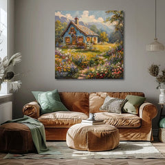 Peisaj pictura pe panza Ascunzătoarea de vară