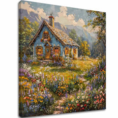 Peisaj pictura pe panza Ascunzătoarea de vară