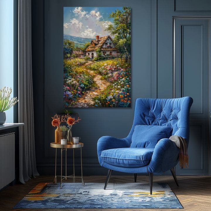 Peisaj pictură pe pânză Călătorie spre un basm