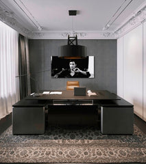 Cei mai mari mafioți pe pânză Scarface - Tony Montana furios cu o țigară în mână 80x40 cm