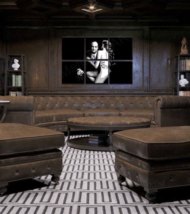 Cei mai mari mafioți de pe ecran SOPRANOS - TONY SOPRANO cu o femeie goală