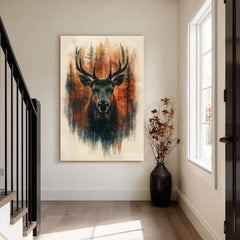 Imaginea pe panza Forest Deer - Elegant Natural Scene