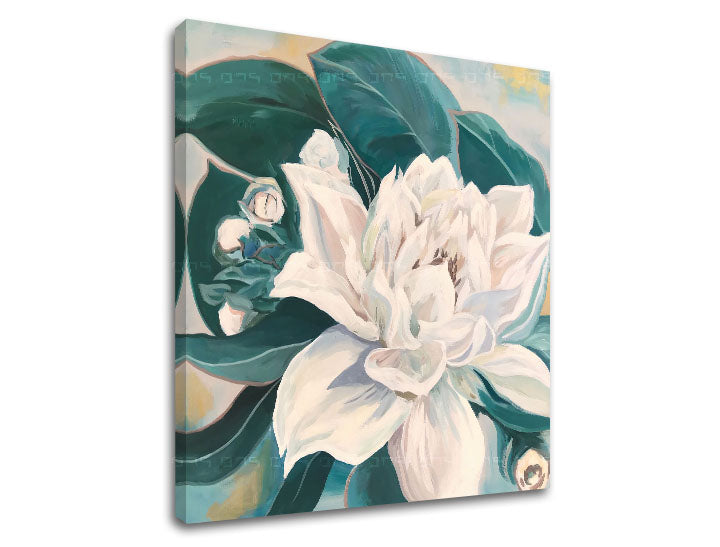 Imaginea pe panza KITTICA CU FETE VERZI 70x70 cm