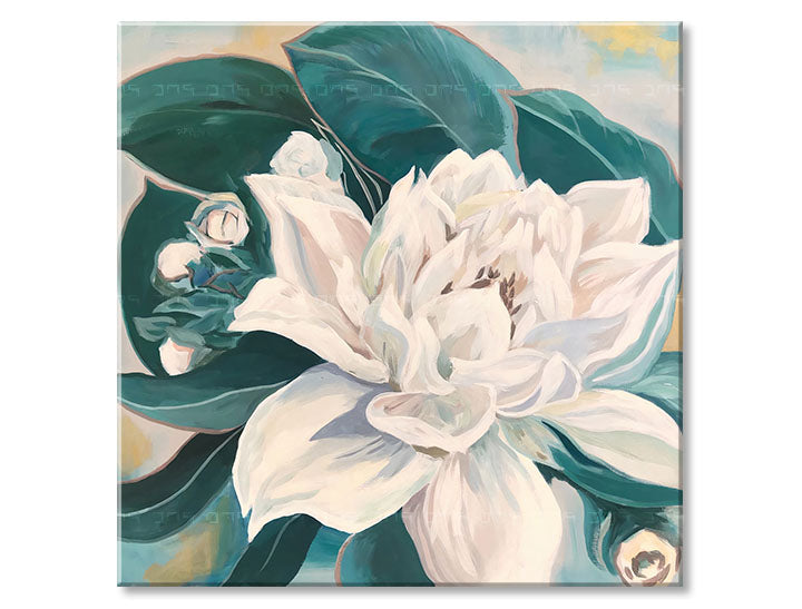 Imaginea pe panza KITTICA CU FETE VERZI 70x70 cm