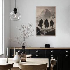 Imaginea pe lemn - războinici nordici