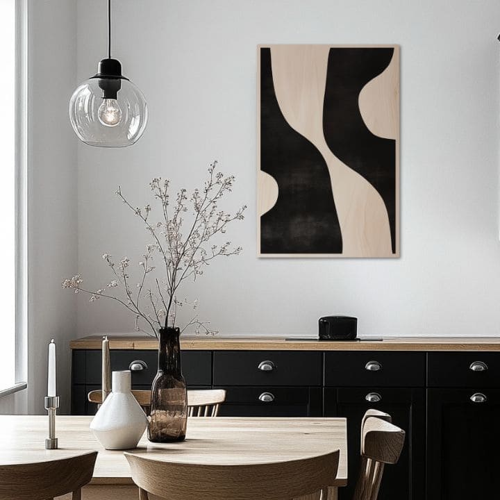 Imaginea pe lemn - armonie nordică