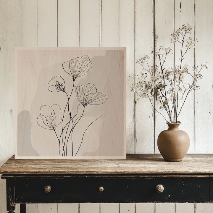 Imaginea pe lemn - Flora fiordurilor