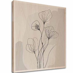 Imaginea pe lemn - Flora fiordurilor