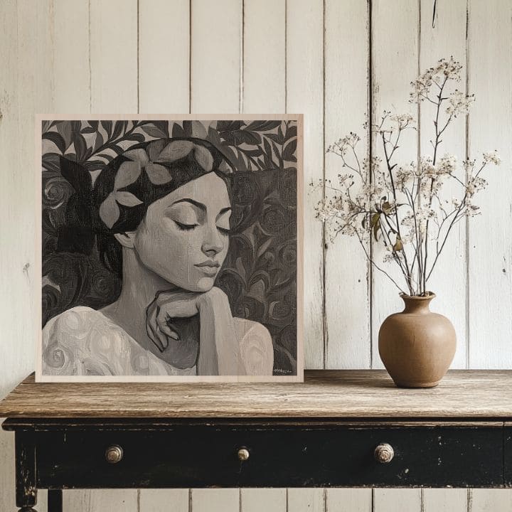 Imagine pe lemn - Zeița Nordului