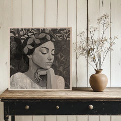 Imagine pe lemn - Zeița Nordului