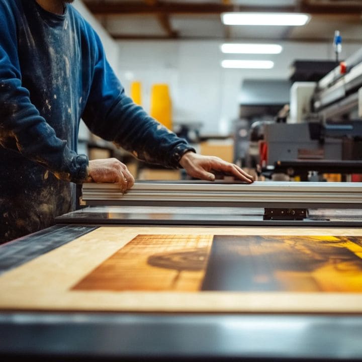 Pictură pe lemn Aslan - regele pădurilor nordice