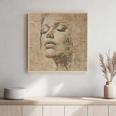 Imagine pe lemn - Față în runele timpului