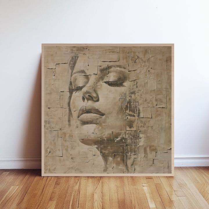 Imagine pe lemn - Față în runele timpului