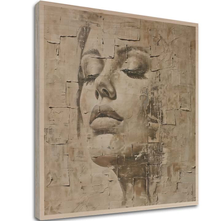 Imagine pe lemn - Față în runele timpului