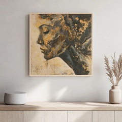 Pictura pe lemn - briza naturii scandinave