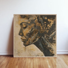 Pictura pe lemn - briza naturii scandinave