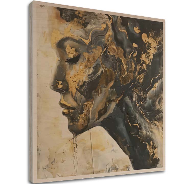 Pictura pe lemn - briza naturii scandinave