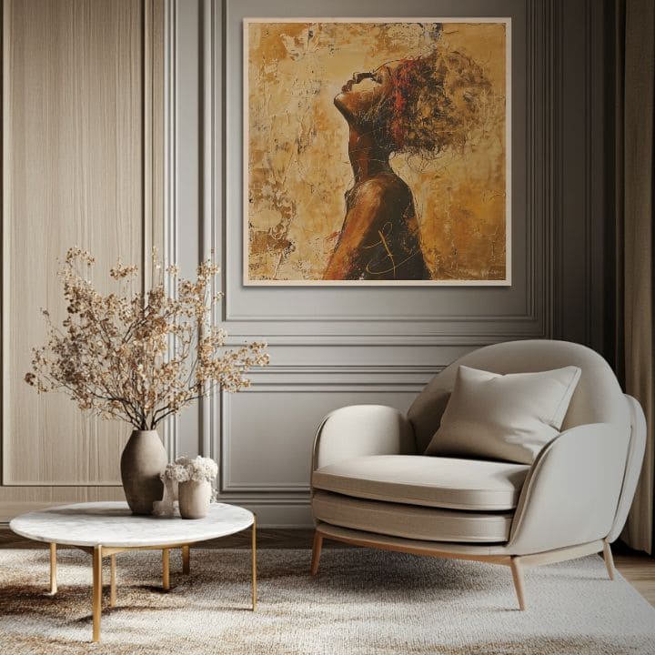 Imagine pe lemn - Soarele din munții nordici