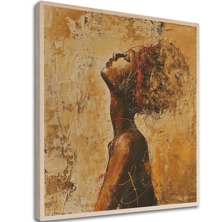 Imagine pe lemn - Soarele din munții nordici