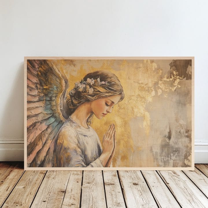 Imagine pe lemn - Gardian al luminii cerești