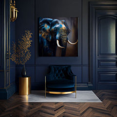 Pictură decorativă pe pânză - PREMIUM ART - Gigantul grațios din Savannah 80x80 cm