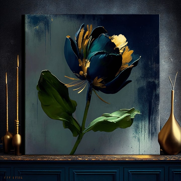 Picturi moderne pe pânză - Garden's Vibrant Heartbeat