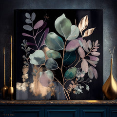 Picturi moderne pe pânză - JUNGLE'S EMERALD SYMPHONY 80x80 cm