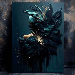 Picturi moderne pe pânză - Feminine Touch of Angelic Beauty