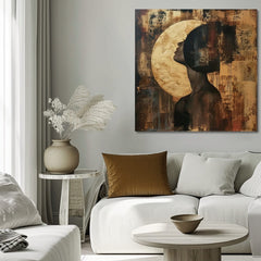 Imagine elegantă a unei femei Reflecția lunii