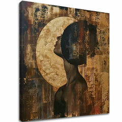 Imagine elegantă a unei femei Reflecția lunii