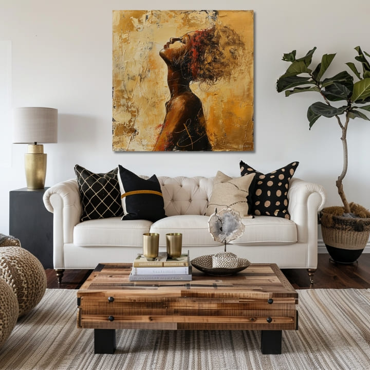 Imagine elegantă a unei femei Ascunsă în gânduri